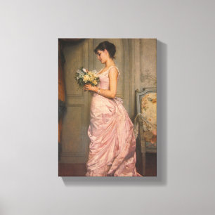 Le Billet von August Toulmouche Leinwanddruck