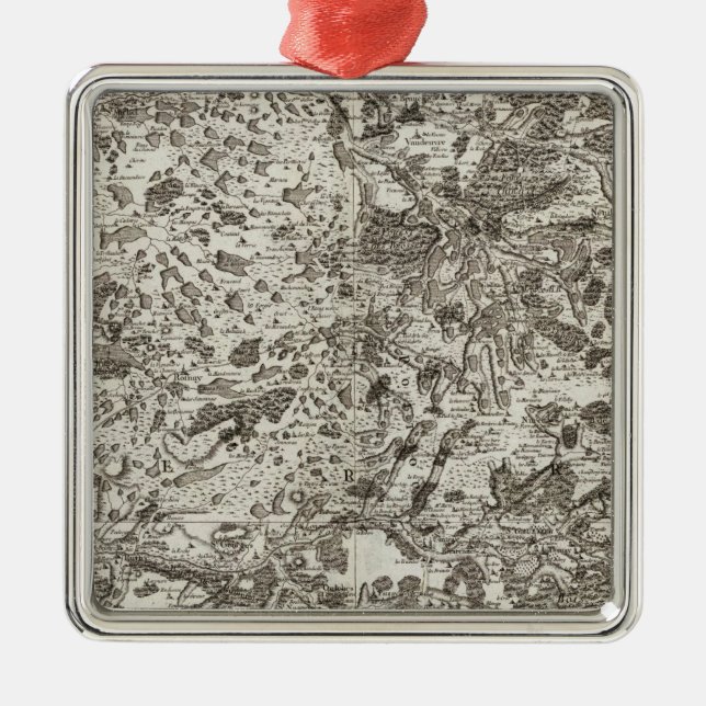 Le Blanc, Chateauroux, Montmorillon Silbernes Ornament (Vorne)