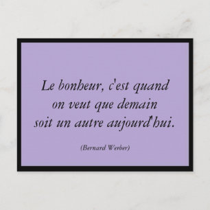 Le bonheur postkarte