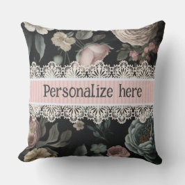 Le Boudoir Vintag Lace und Fabric Kissen