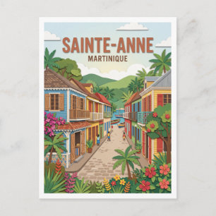 Le Bourg de Sainte-Anne Martinique Postkarte