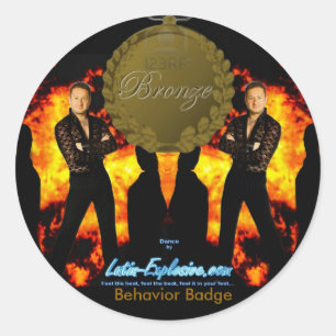 LE Bronze Abzeichen Behavior Stickers