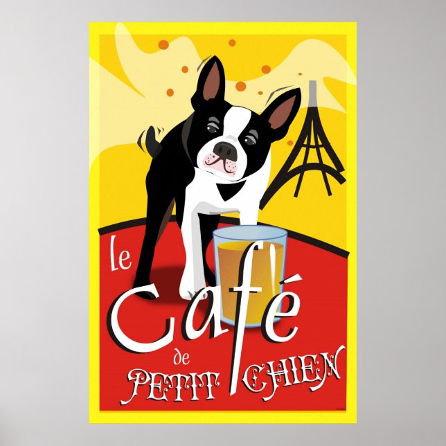 Le Cafe de Petit Chien (jour) Poster (Vorne)