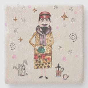 Le Cafe  Steinuntersetzer
