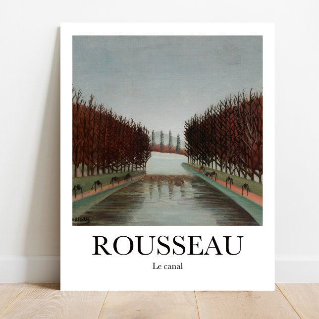 Le canal by Henri Rousseau Poster (Embrace nature's allure with Le Canal by Henri Rousseau. Bring home serenity today.)