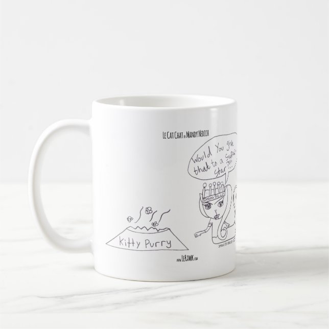 Le Cat das Einzelteil Kollektors Chat 001 u. 002! Kaffeetasse (Links)