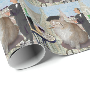 Le Cat du Café Geschenkpapier