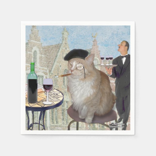 Le Cat du Café Serviette (Vorderseite)