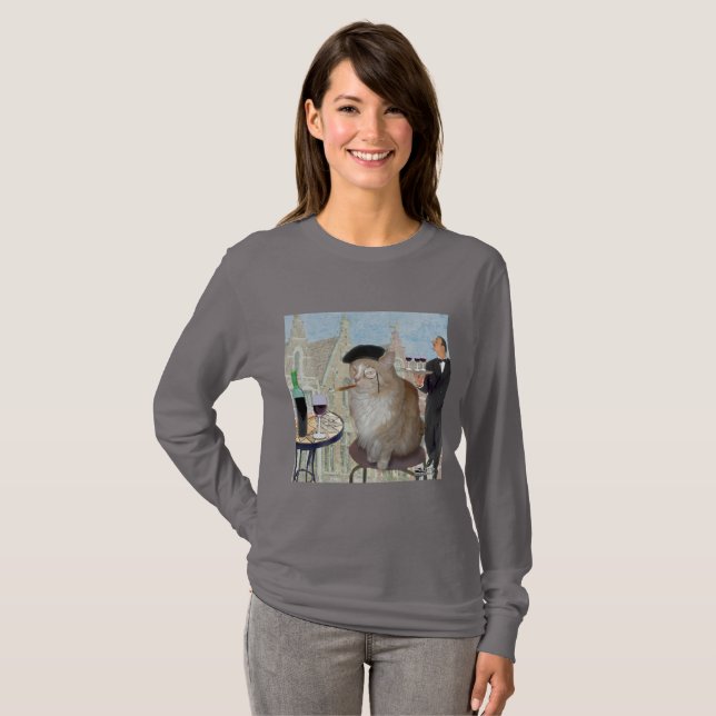 Le Cat du Café T-Shirt (Vorne ganz)