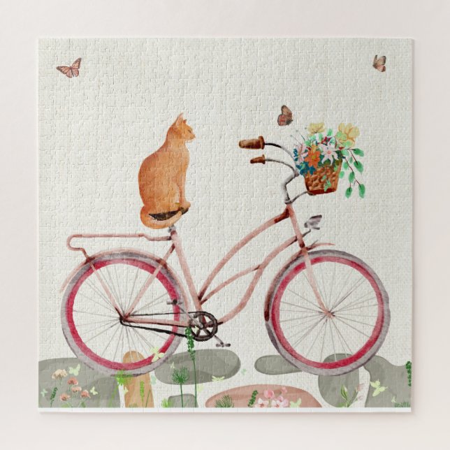 Le Chat à Vélo Puzzle (Vertikal)
