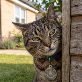 Le Chat d'Argent Champion Mäusejäger ID-Anhänger Haustiermarke