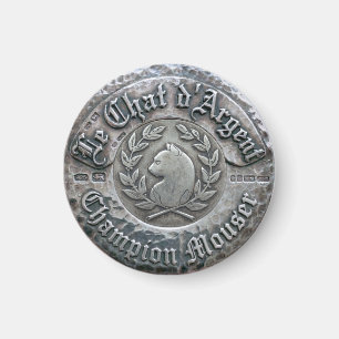 Le Chat d'Argent Champion Mäusejäger Magnet