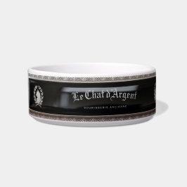 Le Chat d'Argent Club Noire Haustier-Schale Napf