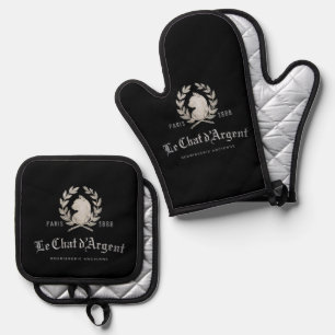 Le Chat d'Argent Executive Chef Ofenhandschuhe F Ofenhandschuh & Topflappen-Set