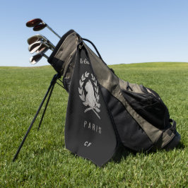 Le Chat d'Argent monogrammiertes Golfhandtuch