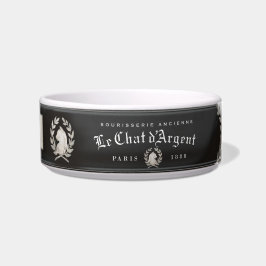 Le Chat d'Argent Noir Personalisierte Keramik Napf