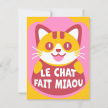 Le Chat Fait Miaou Niedlich French Orange Tabby