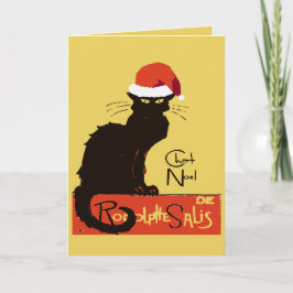 Le Chat Noel Weihnachtsparodie Bedruckt/Druckerei Feiertagskarte