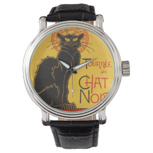 Le Chat Noir Art Nouveau Wrist Watch Armbanduhr