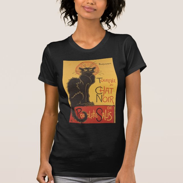 Le Chat Noir Art Print T-Shirt (Vorderseite)