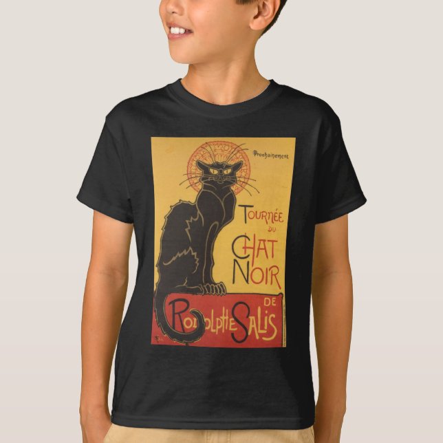 Le Chat Noir Art Print T-Shirt (Vorderseite)