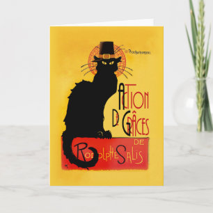 Le Chat Noir - Erntedankfest Feiertagskarte