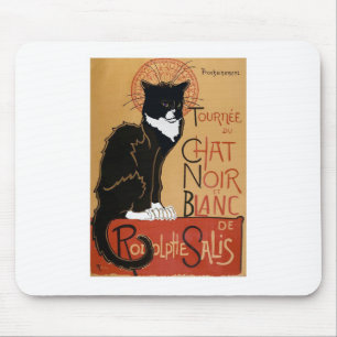 Le Chat Noir et Blanc Mousepad
