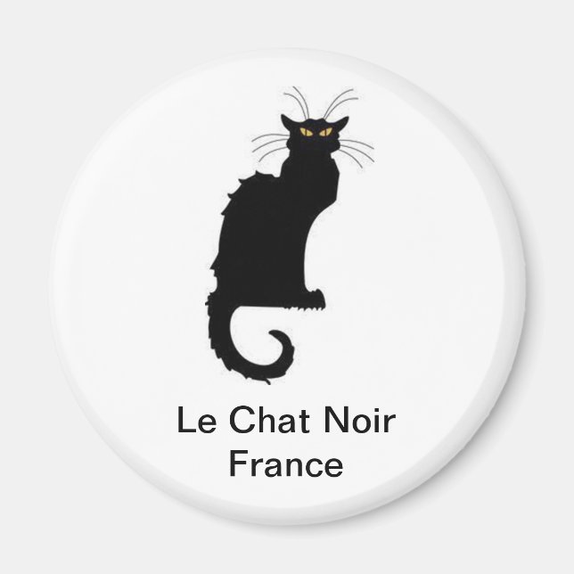 Le Chat Noir France Magnet (Vorne)
