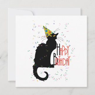 Le Chat Noir - GLÜCKLICHER GEBURTSTAG! Einladung