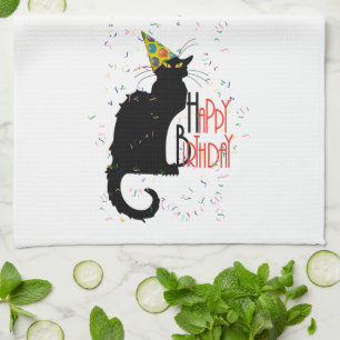 Le Chat Noir - GLÜCKLICHER GEBURTSTAG! Handtuch