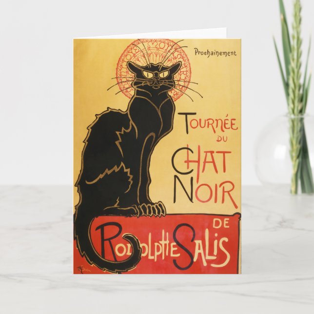 Le Chat Noir Greeting Card Karte (Vorderseite)