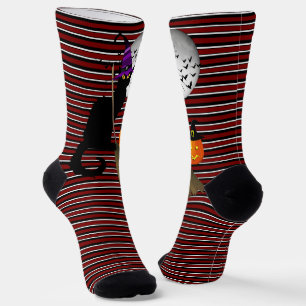 Le Chat Noir Halloween Hexe Socken