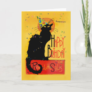 Le Chat Noir Happy Birthday Karte