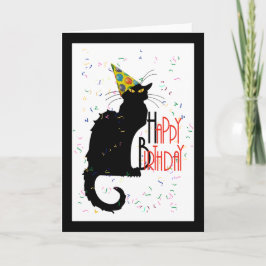 Le Chat Noir Happy Birthday Karte