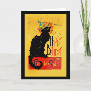 Le Chat Noir Happy Birthday Karte