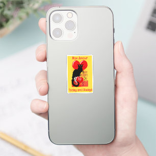 Le Chat Noir Herz Süßigkeiten Valentinstag Aufkleber