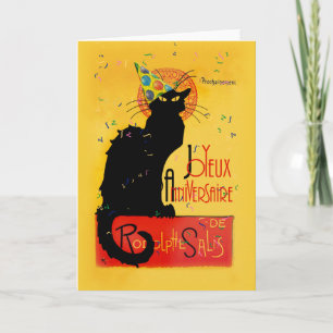 Le Chat Noir - Herzlichen Glückwunsch zum Geburtst Karte