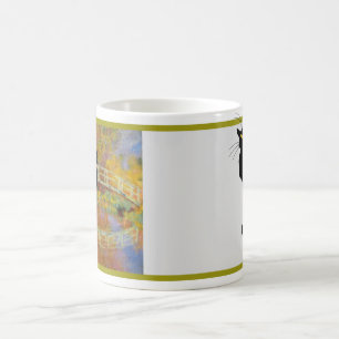 Le Chat Noir in Monets japanischer Brücke Kaffeetasse