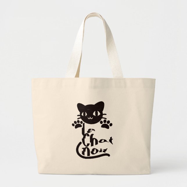 Le Chat Noir Jumbo Stoffbeutel (Vorne)