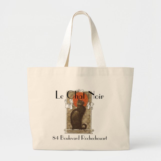 Le Chat Noir Jumbo Stoffbeutel (Vorne)