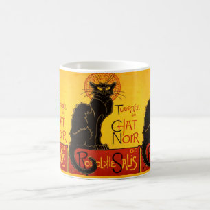 le chat noir, Kunst Nouveau Kaffeetasse