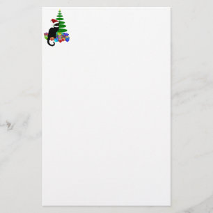 Le Chat Noir mit Weihnachtsbaum Briefpapier