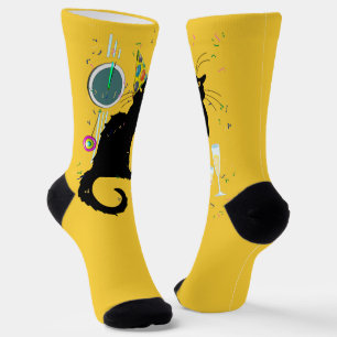 Le Chat Noir New Years Socken