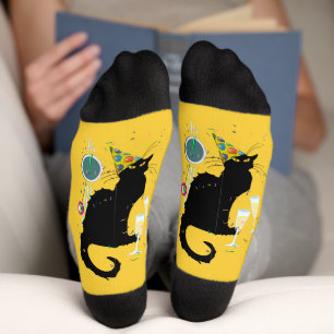 Le Chat Noir New Years Socken