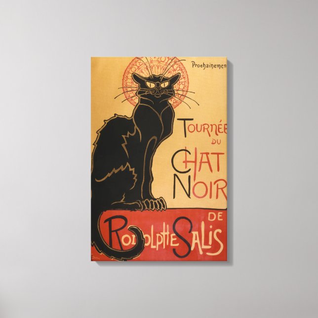 Le Chat Noir Original Leinwanddruck (Vorderseite)