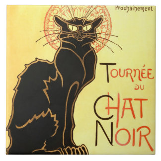 Le Chat noir, Original-Reklametafel Fliese
