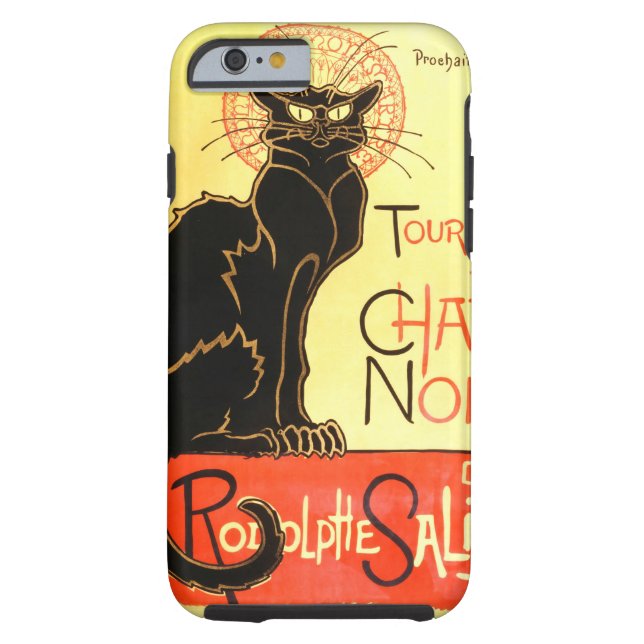 Le Chat noir, Original-Tafel Case-Mate iPhone Hülle (Rückseite)