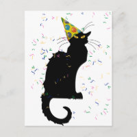 Le Chat Noir Party Hat Confetti Celebration