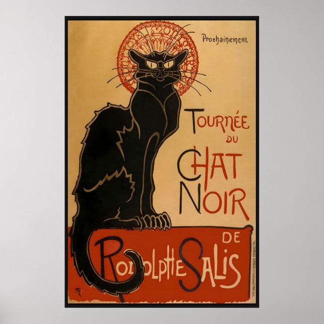 Le Chat Noir Poster – Théophile Steinlen Art (Vorne)