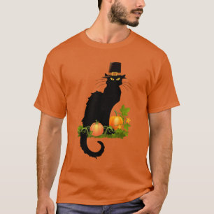 Le Chat Noir Pumpkin Patch Erntedank T-Shirt